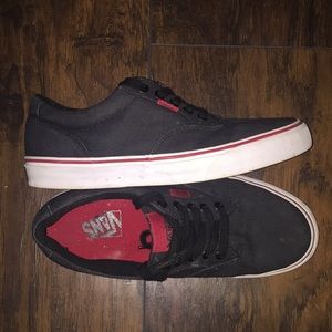 red vans black stripe